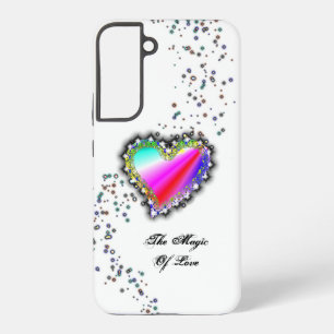 Rainbow Heart with Stars , The Magic Of Love Samsung Galaxy Case