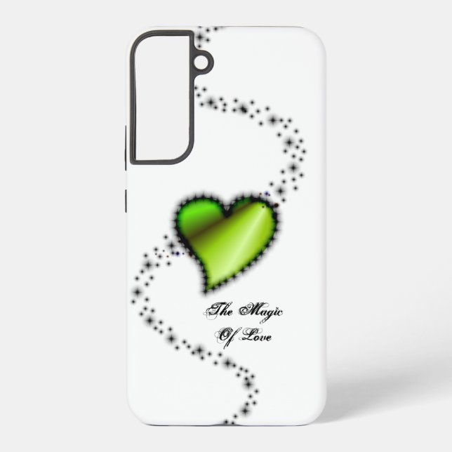 Rainbow Heart with Stars , The Magic Of Love Samsung Galaxy S22+ Case (Back)