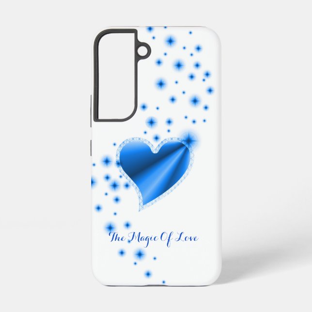 Rainbow Heart with Stars , The Magic Of Love Samsung Galaxy S22 Case (Back)
