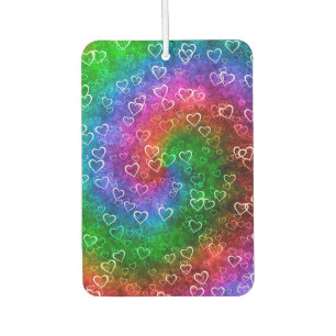 Rainbow Hearts Air Freshener