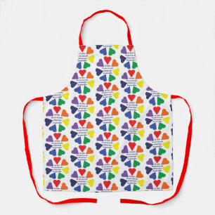 Rainbow Hearts Apron