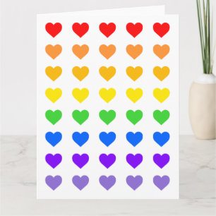 Rainbow Hearts   Card