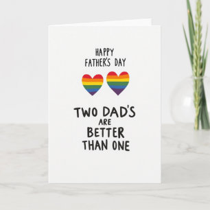 Rainbow Hearts Fathers Day Card