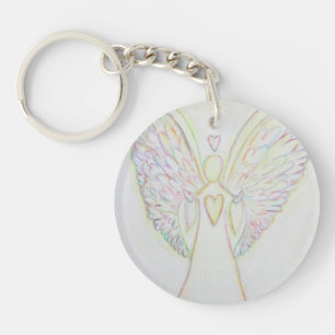 Rainbow Hearts Guardian Angel Porte - clé personna