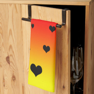 Rainbow Hearts,  Kitchen Towel