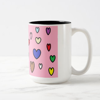 Rainbow Hearts Mug