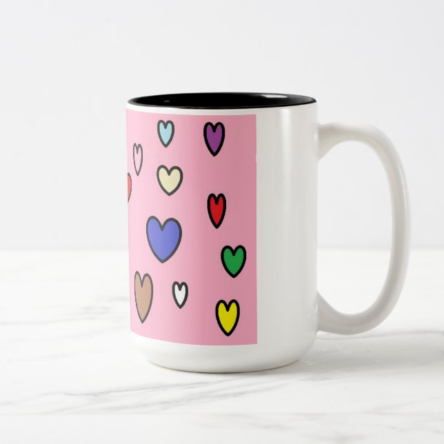 Rainbow Hearts Mug (Right)