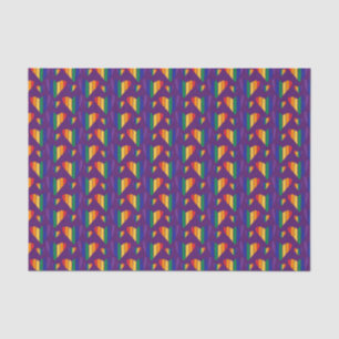 Rainbow Hearts Pattern Tissue Paper