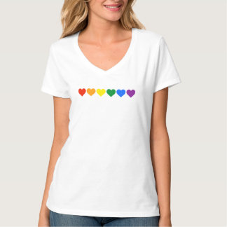 Rainbow Hearts Pride – Official Pride Colours T-Shirt