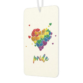 Rainbow Hearts Splash Pride Air Freshener