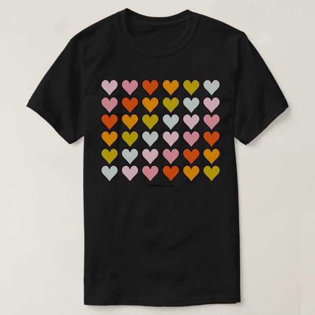 Rainbow Hearts T-Shirt (Design Front)
