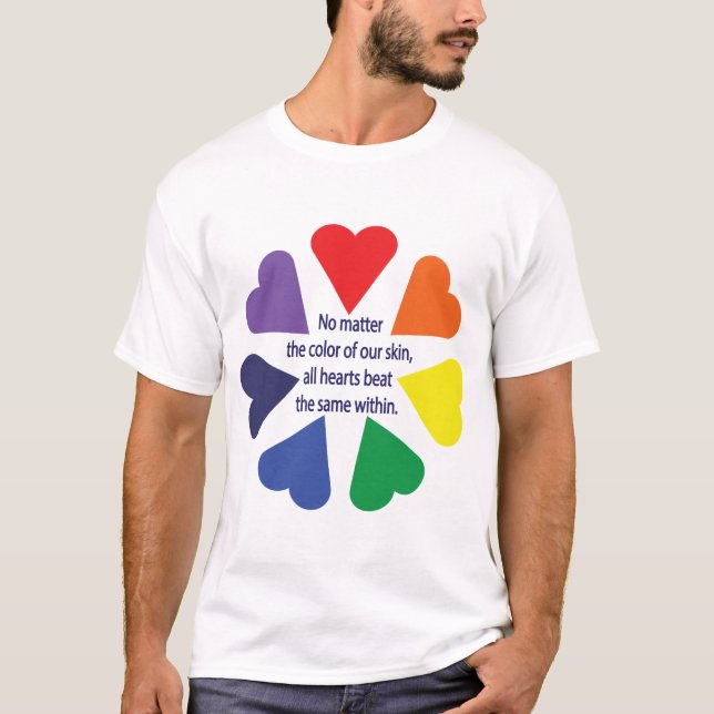 Rainbow Hearts T-Shirt (Front)