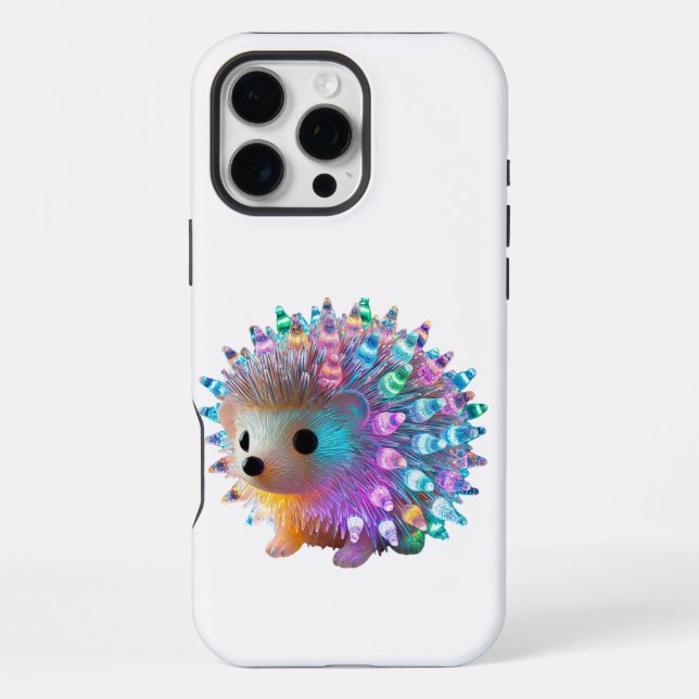 Rainbow Hedgehog Delight iPhone Case (Back)