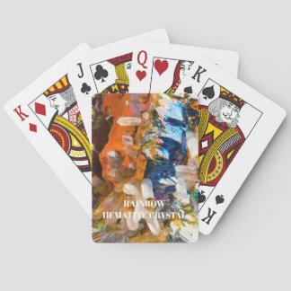 Rainbow Hematite Crystal Playing Cards