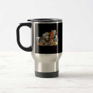 Rainbow Hematite Crystal Travel Mug