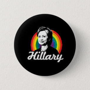 Rainbow Hillary - LGBT Politics - 2 Inch Round Button