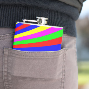 Rainbow Hip Flask