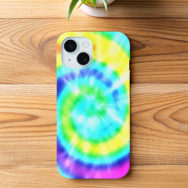 Rainbow Hippie Tie Dye Case-Mate iPhone Case (Groovy tie dye phone case just for you)