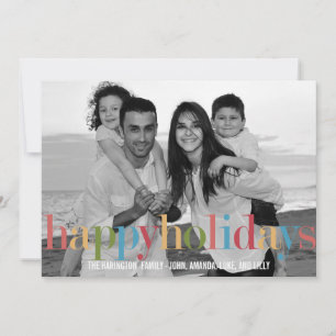 RAINBOW Holiday Photo Cards