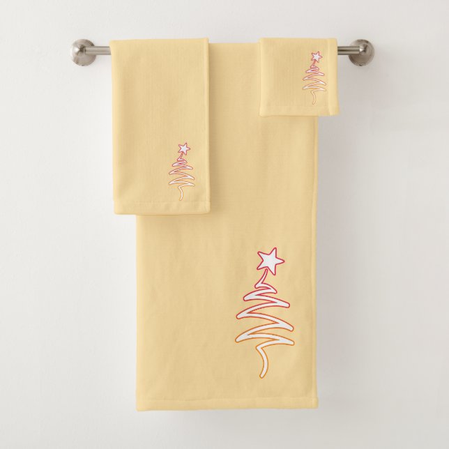 Rainbow Holiday Scribble Tree + Star Cream (En situation)