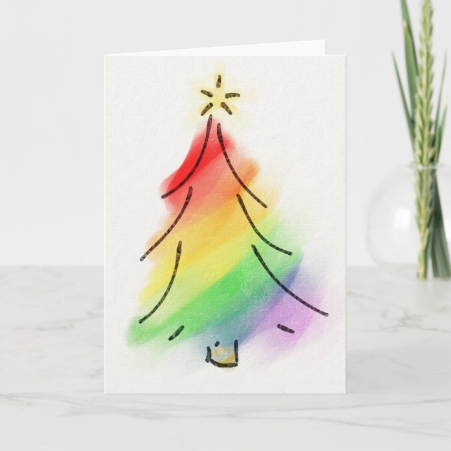 Rainbow Holiday Tree (Front)