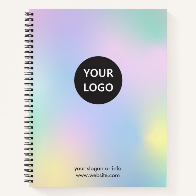 Rainbow Hologram, Business Corporate Company Notebook (Front)