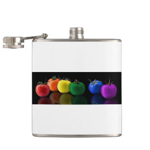 Rainbow Home Office Personalize Destiny Destiny'S Hip Flask