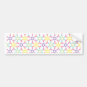 Rainbow Honeycomb Bumper Sticker
