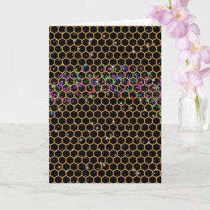 Rainbow Honeycomb  Card