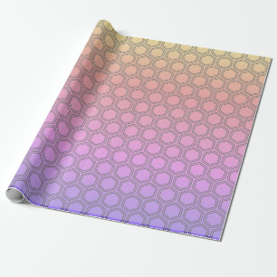 Rainbow Honeycomb Wrapping Paper