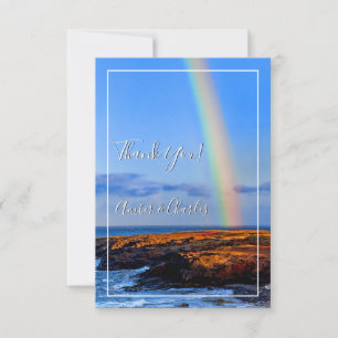 Rainbow, Hope & Happiness, Wedding Thank You Invitation