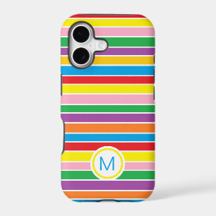 Rainbow Horizontal Stripes Monogram
