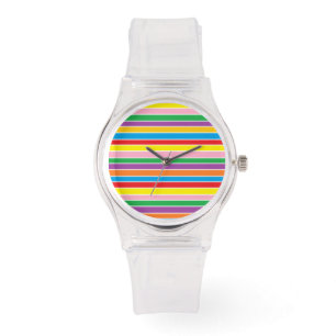 Rainbow Horizontal Stripes Watch