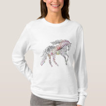 Rainbow Horse Typography