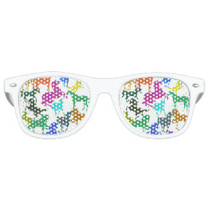 Rainbow Horses - "Dotty about Horses!" Retro Sunglasses