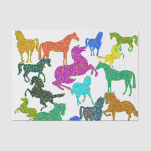 Rainbow Horses - "Dotty about Horses!" Tissue Paper
