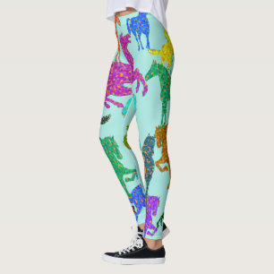Rainbow Horses Leggings