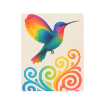 Rainbow Hummingbird Metal Print