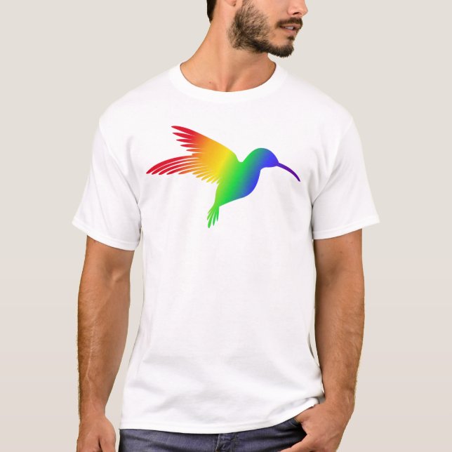 Rainbow Hummingbird T-Shirt (Front)