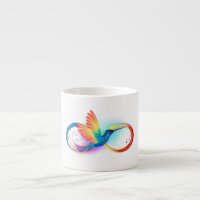 Rainbow Hummingbird with Infinity symbol