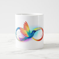Rainbow Hummingbird with Infinity symbol