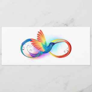Rainbow Hummingbird with Infinity symbol Menu