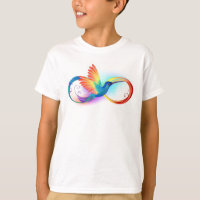 Rainbow Hummingbird with Infinity symbol