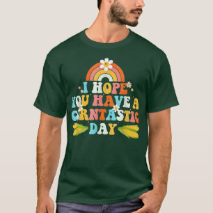Rainbow I Hope You Have A Corntasic Day Funny Corn T-Shirt
