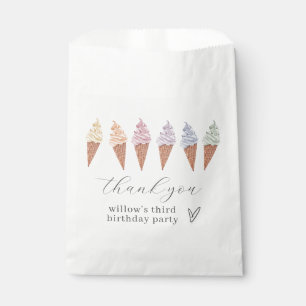Rainbow Icecream Favour Bag