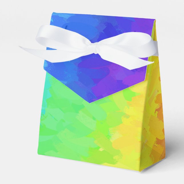 Rainbow Icy Favor Box (Front Side)