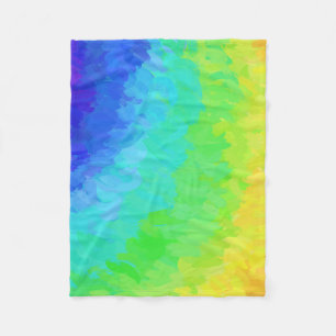 Rainbow Icy Fleece Blanket
