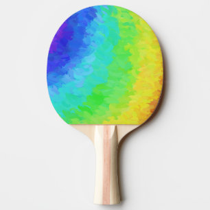 Rainbow Icy Ping Pong Paddle