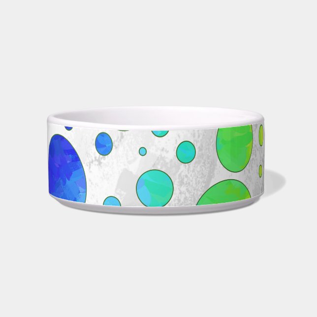 Rainbow Icy Polka Dot Pattern Bowl (Right)