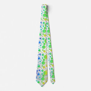 Rainbow Icy Polka Dot Pattern Tie